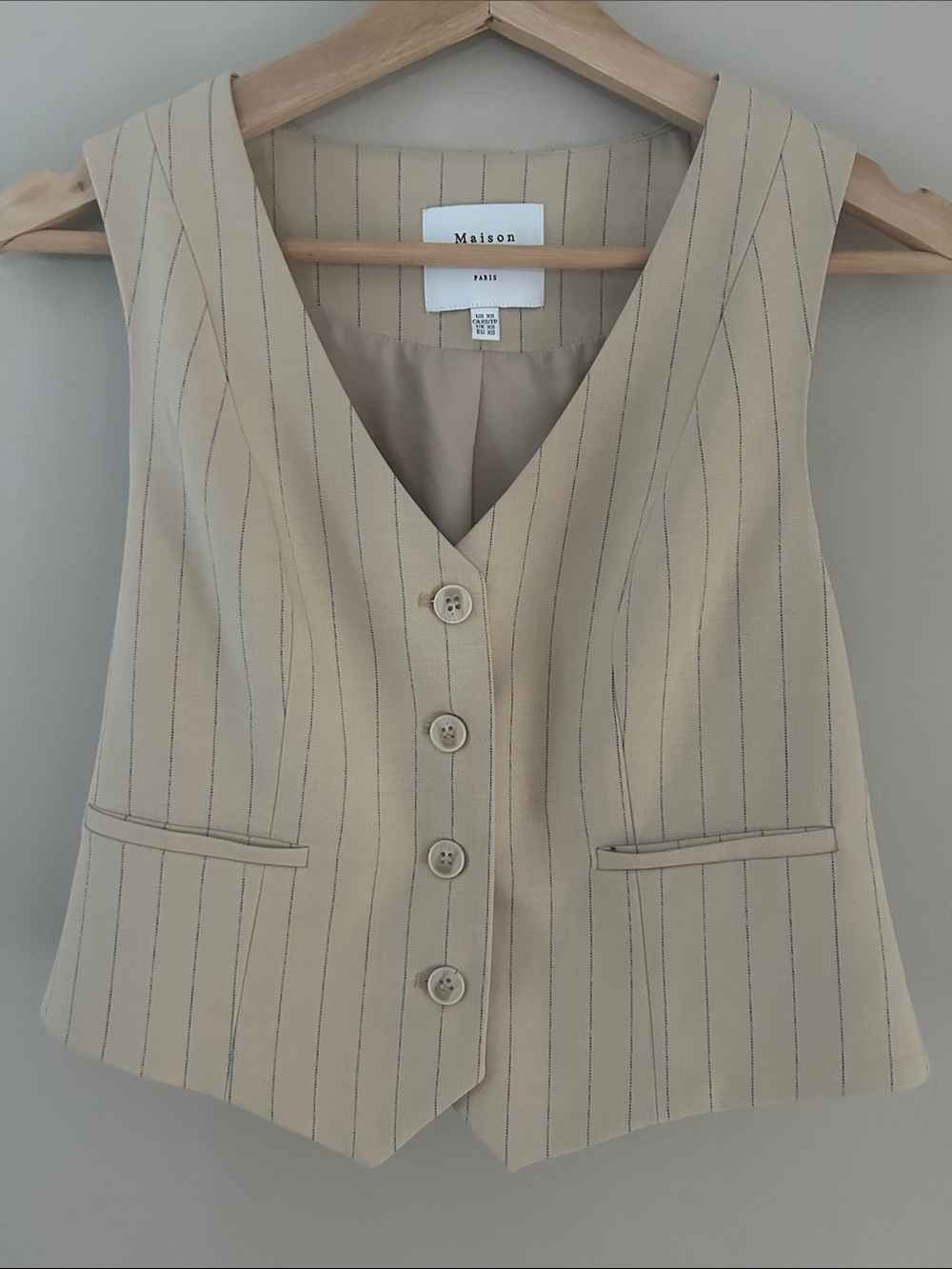 NWOT Pinstriped vest